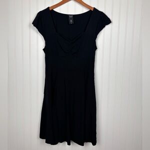 Cosmic Aura Black Hot Topic Corset Lace Skater Dress Womens Large Goth Punk